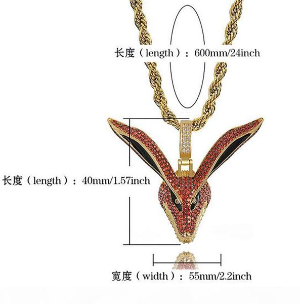 y 14k gold plated hip hop fox animal pendant necklace mens micro pave cubic zirconia simulated diamonds with 24inch rope chain, Silver
y 14k gold plated hip hop fox animal pendant necklace mens micro pave cubic zirconia simulated diamonds with 24inch rope chain, Silver