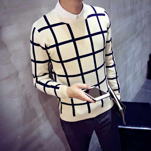 2020 new fashion casual lattice cashmere wool sweater men pullovers brand winter autumn knitting long sleeve o neck knitted wear, White;black
2020 new fashion casual lattice cashmere wool sweater men pullovers brand winter autumn knitting long sleeve o neck knitted wear, White;black