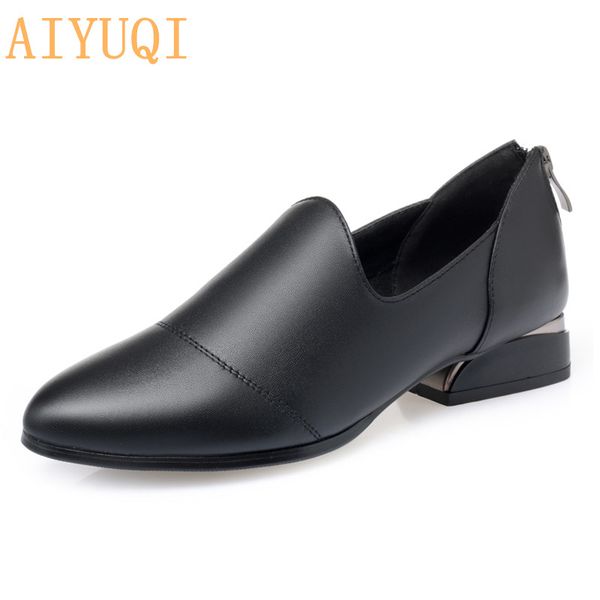 aiyuqi women's shoes large size autumn 2020 new pointed genuine leather ladies shoes wild women's autumn, Black
aiyuqi women's shoes large size autumn 2020 new pointed genuine leather ladies shoes wild women's autumn, Black
