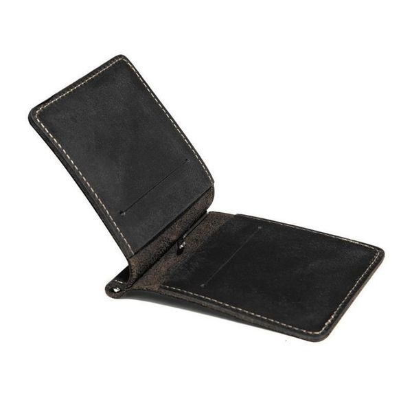 thinkthendo fashion men's vintage portable ultra-thin simple money card case holder clip leather bifold mini wallet new casual, Red;black 
thinkthendo fashion men's vintage portable ultra-thin simple money card case holder clip leather bifold mini wallet new casual, Red;black