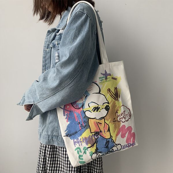 women canvas shopping bag large tote shoulder bags for girls 2020 hand-drawn cartoon handbags eco reusable shopping bag
women canvas shopping bag large tote shoulder bags for girls 2020 hand-drawn cartoon handbags eco reusable shopping bag