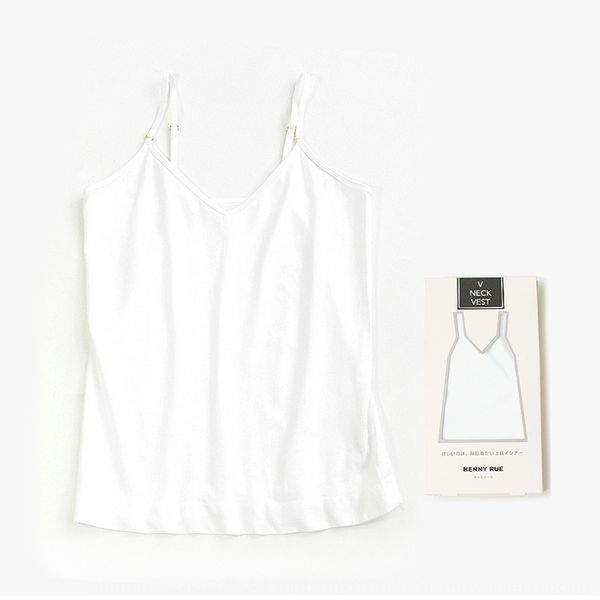 henny rue new simple women's seamless loose base v-neck gold underwear vest vest vestunderwear camisole 1837, White
henny rue new simple women's seamless loose base v-neck gold underwear vest vest vestunderwear camisole 1837, White