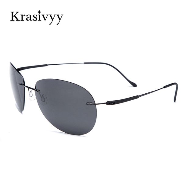krasivyy men driving ultralight titanium polarized sunglasses brand design rimless aviation sun glasses women, White;black
krasivyy men driving ultralight titanium polarized sunglasses brand design rimless aviation sun glasses women, White;black