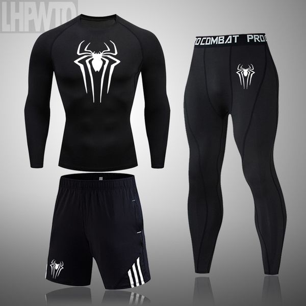 3pcs/set running sport compression suit mens gym fitness t-shirt jogging training tight tee male sportswear, Black;blue
3pcs/set running sport compression suit mens gym fitness t-shirt jogging training tight tee male sportswear, Black;blue