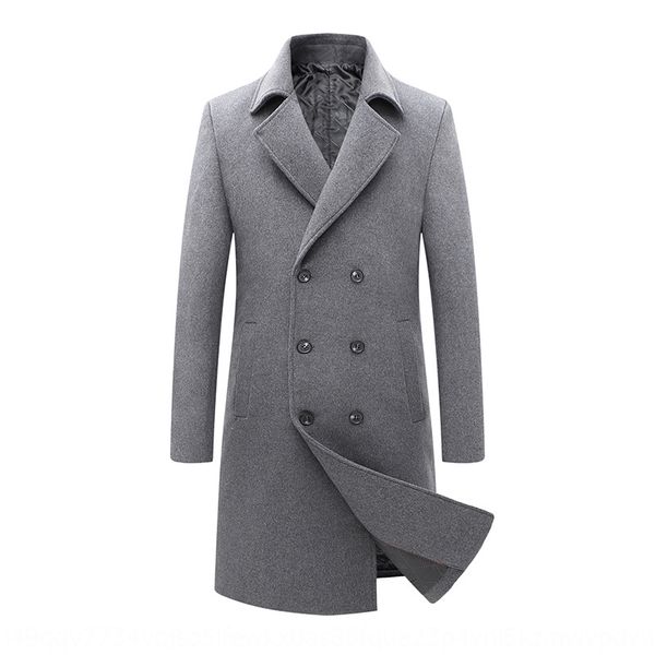 windbreaker wool wool double-breasted long windbreaker men's woolen long coat men's extended woolen coat, Black
windbreaker wool wool double-breasted long windbreaker men's woolen long coat men's extended woolen coat, Black