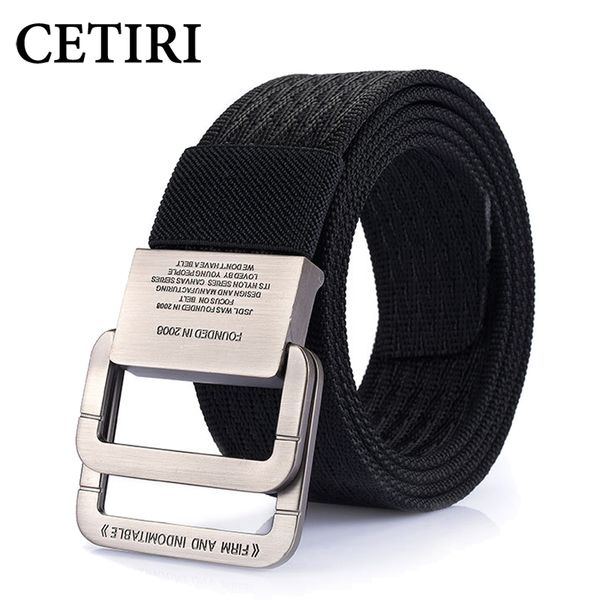cetiri 3.8cm men's canvas belt tactical belt wide double rings buckle men fashion stripe strap for jeans, Black;brown
cetiri 3.8cm men's canvas belt tactical belt wide double rings buckle men fashion stripe strap for jeans, Black;brown