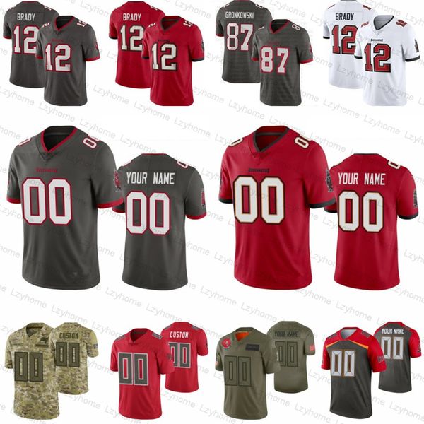 custom tom brady mens women kids tampa bay rob gronkowski mike evans buccaneer football jersey vita vea chris godwin lavonte david, Black;red
custom tom brady mens women kids tampa bay rob gronkowski mike evans buccaneer football jersey vita vea chris godwin lavonte david, Black;red