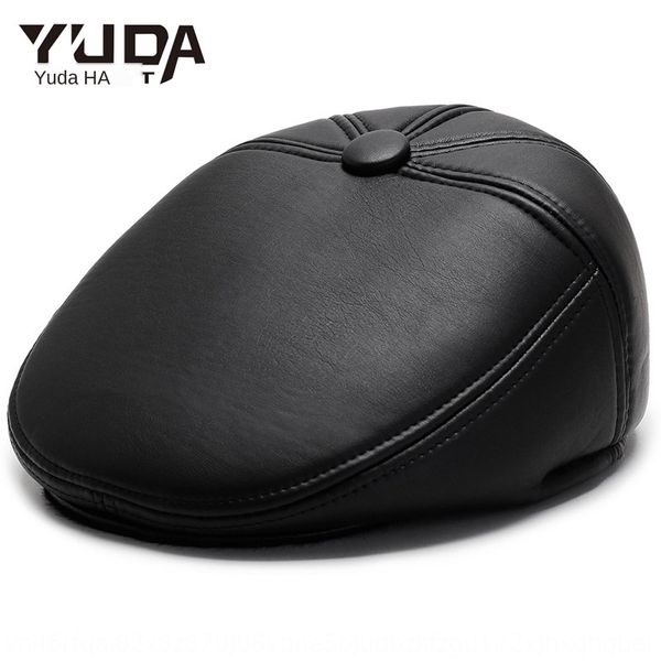 2019 winter new front lida cold-proof outdoor pu beret beret velvet old man cap ear protection leather cap, Blue;gray
2019 winter new front lida cold-proof outdoor pu beret beret velvet old man cap ear protection leather cap, Blue;gray