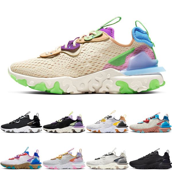 new black iridescent react vision element 55 87 mens running shoes pastel hues triple black vast grey sports sneakers trainers 36-45 
new black iridescent react vision element 55 87 mens running shoes pastel hues triple black vast grey sports sneakers trainers 36-45