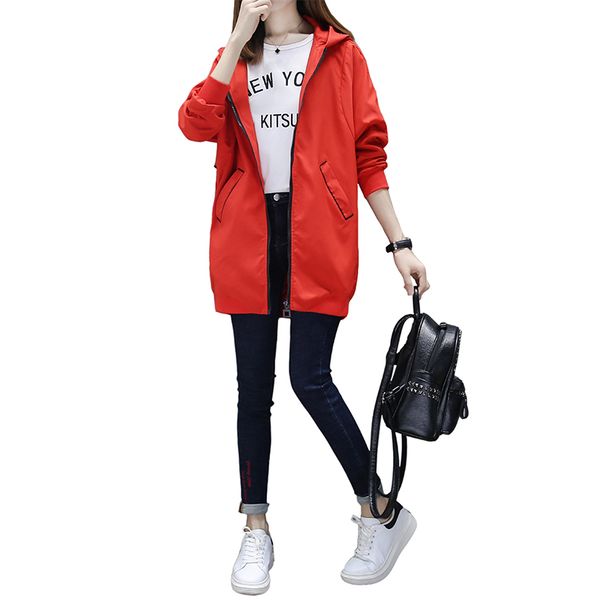 windbreaker coat 2020 new fashion hooded long outerwear loose large size spring autumn women trench baseball uniform coat, Tan;black
windbreaker coat 2020 new fashion hooded long outerwear loose large size spring autumn women trench baseball uniform coat, Tan;black