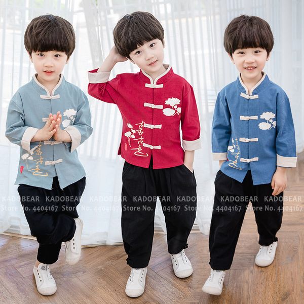 kids boy chinese traditional hanfu tang suit children retro qipao shirt blouse cardigan trousers harem pants uniform set, White
kids boy chinese traditional hanfu tang suit children retro qipao shirt blouse cardigan trousers harem pants uniform set, White