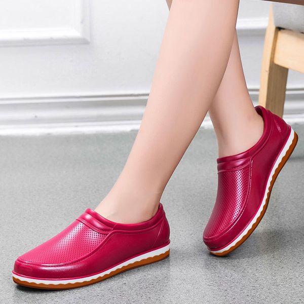 men's rain boots ladies short rain buttons resistant pvc ankle boots shoes women waterproof shoes, Black
men's rain boots ladies short rain buttons resistant pvc ankle boots shoes women waterproof shoes, Black