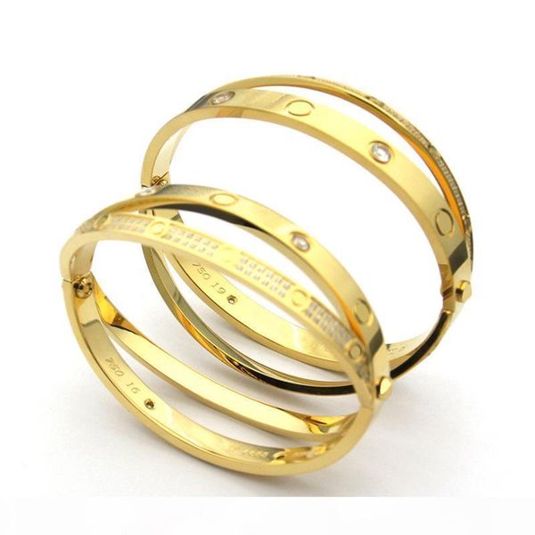 2020 luxury designer love bracelets titanium steel full drill bangles for women men screw screwdriver bangles couple jewelry with bag, Black
2020 luxury designer love bracelets titanium steel full drill bangles for women men screw screwdriver bangles couple jewelry with bag, Black