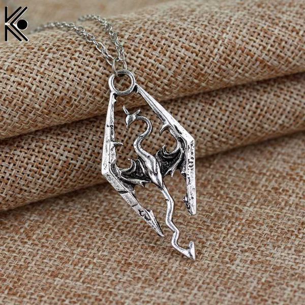 vintage elder scrolls skyrim dragon pendant necklace fashion pterosaur necklaces summer fine men jewelry necklace for men, Silver
vintage elder scrolls skyrim dragon pendant necklace fashion pterosaur necklaces summer fine men jewelry necklace for men, Silver