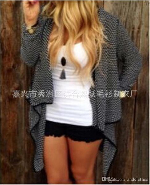 2020 women's autumn and winter new fashion plus size sweater cardigan irregular body long ladies cardigan irregular lapel hem, White;black
2020 women's autumn and winter new fashion plus size sweater cardigan irregular body long ladies cardigan irregular lapel hem, White;black
