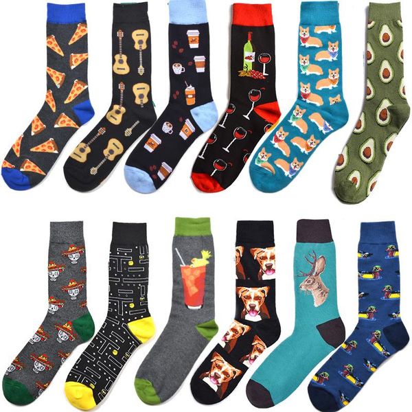 harajuku happy socks men's funny combed cotton dress casual wedding socks colorful novelty skateboard men snack pattern, Black
harajuku happy socks men's funny combed cotton dress casual wedding socks colorful novelty skateboard men snack pattern, Black