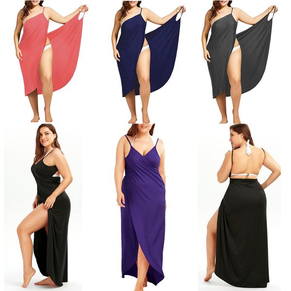 plus size cover up wrap beach dress women 2020 summer v-neck sling towel backless swimwear dress femme tropical robe dress, Black;gray
plus size cover up wrap beach dress women 2020 summer v-neck sling towel backless swimwear dress femme tropical robe dress, Black;gray
