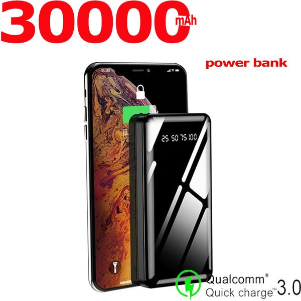 portable power bank 30000mah charger full mirror suitable for xiaomi samsung external battery pack
portable power bank 30000mah charger full mirror suitable for xiaomi samsung external battery pack