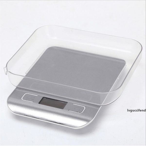 home measure tools 11lb/5000g digital kitchen scales stainless steel electronic balance lcd display food scales kitchen cooking t200326
home measure tools 11lb/5000g digital kitchen scales stainless steel electronic balance lcd display food scales kitchen cooking t200326