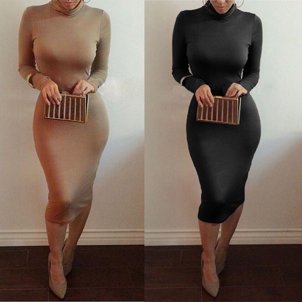 women bandage bodycon dress long sleeve turtle neck pencil dress club dress party dresses vestidos club 7color, Black;gray
women bandage bodycon dress long sleeve turtle neck pencil dress club dress party dresses vestidos club 7color, Black;gray