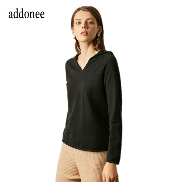 new spring and autumn women female cashmere sweater hooded collar pullovers solid color knit jacket sweater loose soft casual, White;black
new spring and autumn women female cashmere sweater hooded collar pullovers solid color knit jacket sweater loose soft casual, White;black