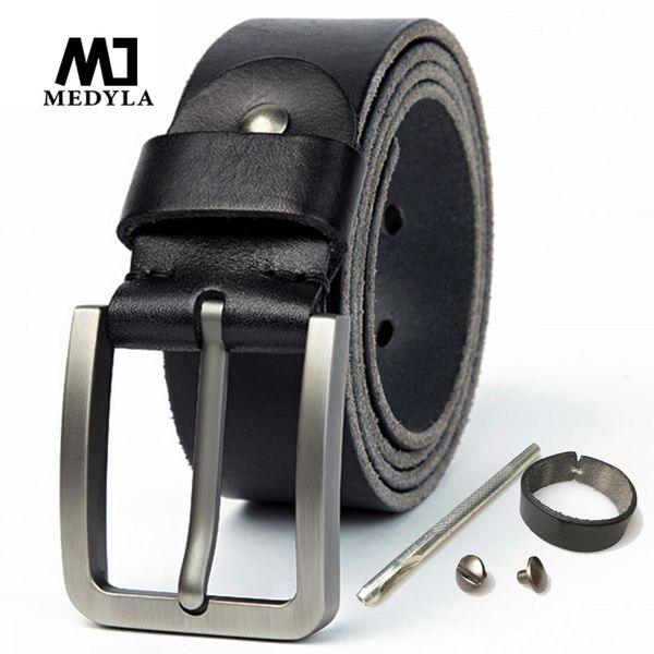 medyla leather belt men natural original leather no interlayer hard brushed steel buckle men's genuine belt accessories, Black;brown
medyla leather belt men natural original leather no interlayer hard brushed steel buckle men's genuine belt accessories, Black;brown