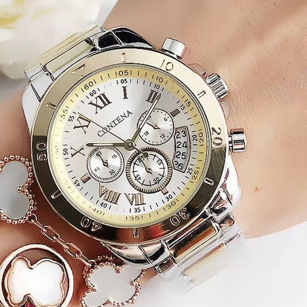 2020 women watches geneva fashion gold watches for ladies casual female quartz watch women's wristwatches, Slivery;brown
2020 women watches geneva fashion gold watches for ladies casual female quartz watch women's wristwatches, Slivery;brown