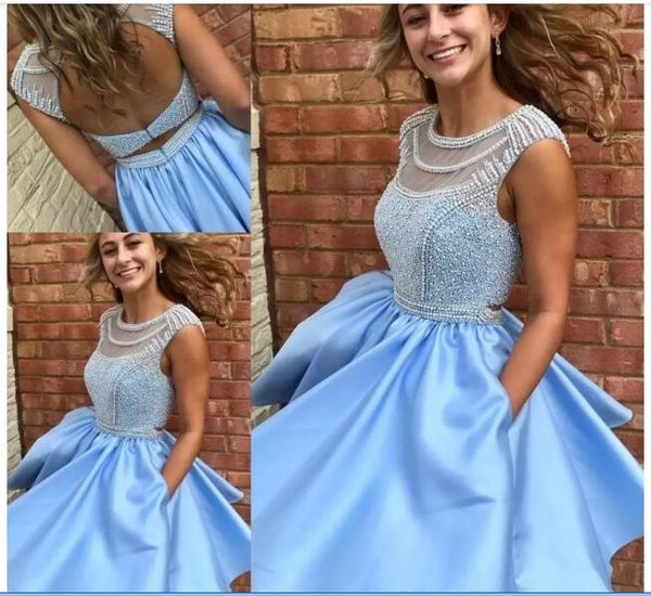 2020 sky blue homecoming dresses with pocket prom dresses sweet generous short a-line backless beadde crystal prom cocktail dresses, Red
2020 sky blue homecoming dresses with pocket prom dresses sweet generous short a-line backless beadde crystal prom cocktail dresses, Red