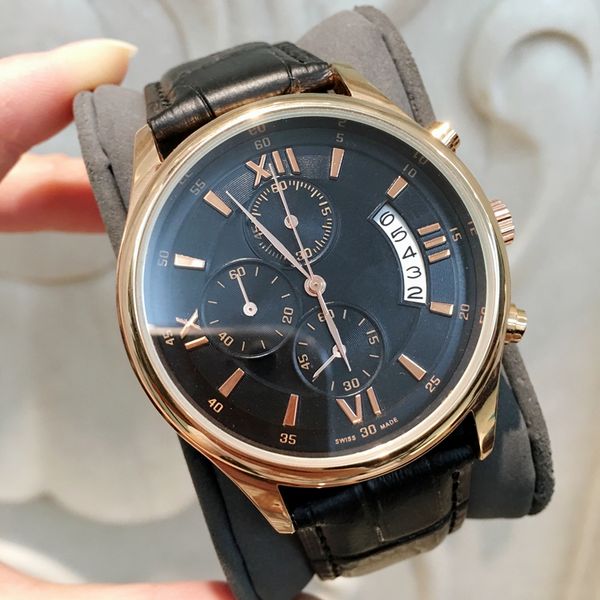 all subdials work fashion casual man watch black brown leather watch male wristwatches brand female clock japan movement quartz, Slivery;brown
all subdials work fashion casual man watch black brown leather watch male wristwatches brand female clock japan movement quartz, Slivery;brown