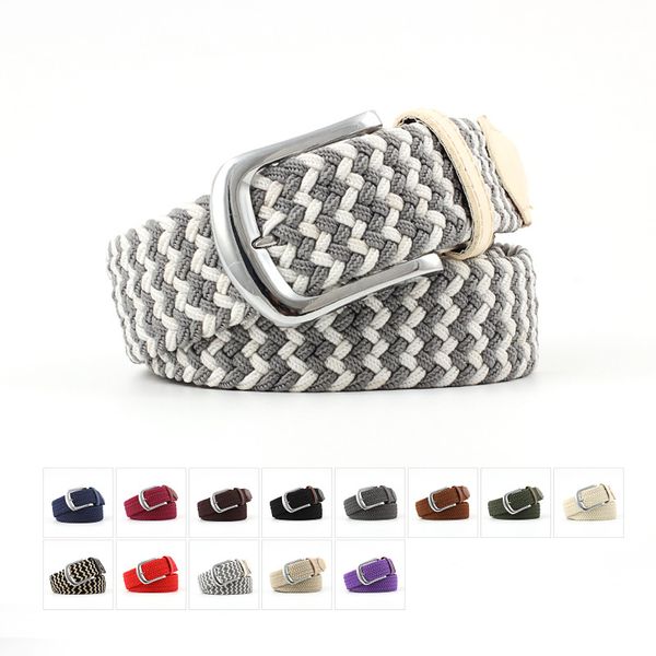 woven waistband pin buckle elastic stretch jeans decorative belt fashion casual women men belt canvas wide, Black;brown
woven waistband pin buckle elastic stretch jeans decorative belt fashion casual women men belt canvas wide, Black;brown