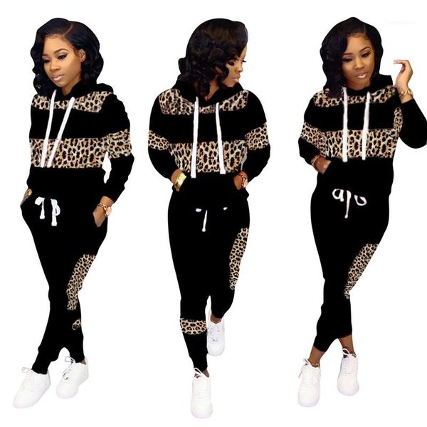 designer tracksuits casual long sleeve hooded sets 20ss women two piece outfits women leopard, White
designer tracksuits casual long sleeve hooded sets 20ss women two piece outfits women leopard, White