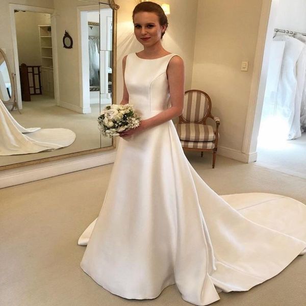 satin backless wedding dresses for women vestido de noiva bows bridal gowns country backless wedding dress plus size b87, White
satin backless wedding dresses for women vestido de noiva bows bridal gowns country backless wedding dress plus size b87, White