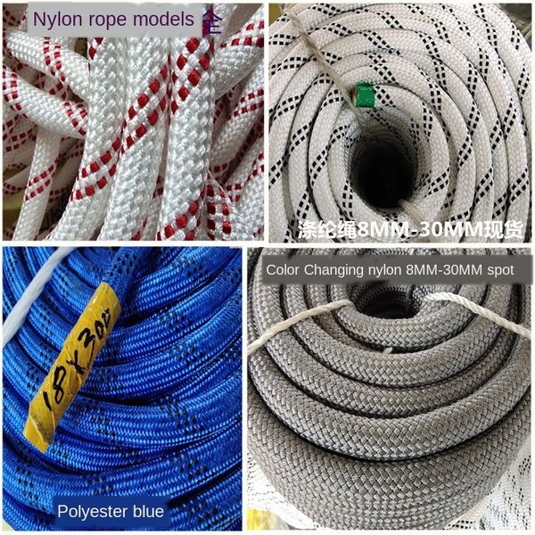 safety for aerial work safety polyester braided climbing climbing nylon rope wear-resistant nylon rope
safety for aerial work safety polyester braided climbing climbing nylon rope wear-resistant nylon rope