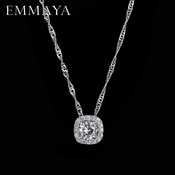 emmaya shiny cz zircon square shape pendant necklaces chain women gift female jewelry, Silver
emmaya shiny cz zircon square shape pendant necklaces chain women gift female jewelry, Silver