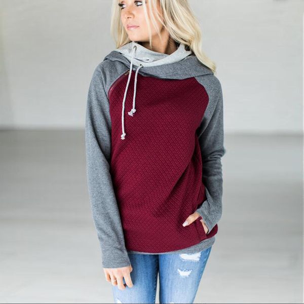 2019 autumn winter patchwork casual double hood hooded hoodies long sleeve side zipper womens sweatshirt warm hoody oversize
2019 autumn winter patchwork casual double hood hooded hoodies long sleeve side zipper womens sweatshirt warm hoody oversize