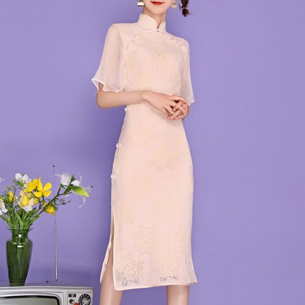 ethnic clothing chinese dress for women toast clothes gown oriental qipao tulle cheongsam banquet qi pao costume hollow vestidos classi, Red
ethnic clothing chinese dress for women toast clothes gown oriental qipao tulle cheongsam banquet qi pao costume hollow vestidos classi, Red