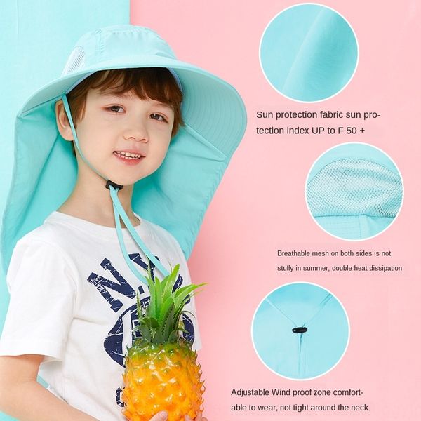 children's sun summer new men's and sunscreen hat women's baby outdoor sunscreen big edge sun hat uv protection, Blue;gray
children's sun summer new men's and sunscreen hat women's baby outdoor sunscreen big edge sun hat uv protection, Blue;gray