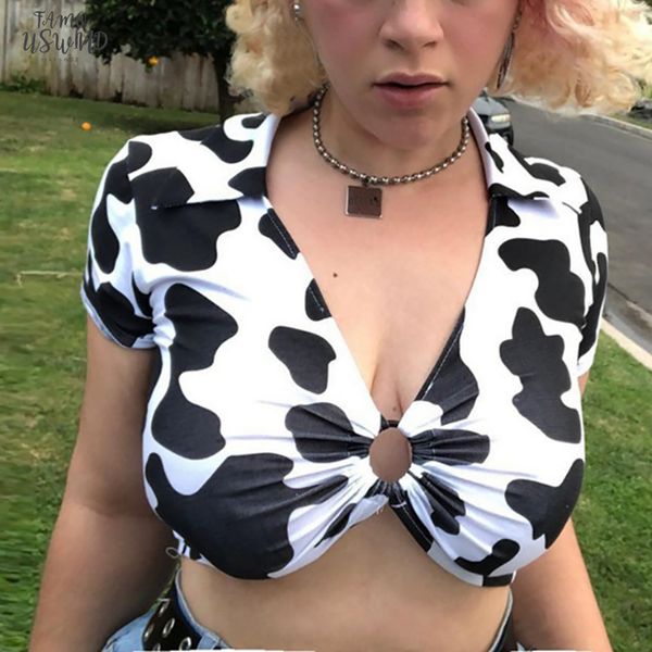 animal print kawaii cropped feminino tshirt women korean print style v neck cow t shirts short sleeve hollow summer, White
animal print kawaii cropped feminino tshirt women korean print style v neck cow t shirts short sleeve hollow summer, White