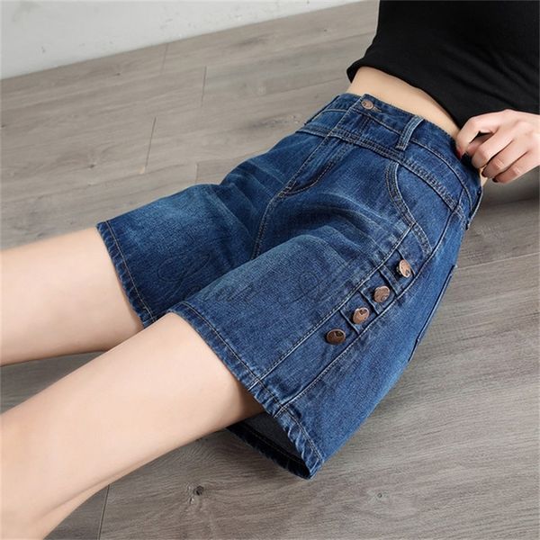 women's jeans 2021 summer high waist slim denim shorts a-line loose student wild large size wide leg, Blue
women's jeans 2021 summer high waist slim denim shorts a-line loose student wild large size wide leg, Blue
