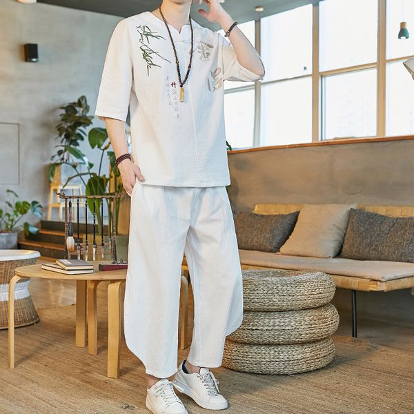 men's tracksuits hip hop tracksuit male 2021 men clothing chinese style summer pants + t shirt suit 2 pieces sets streetwear, Gray
men's tracksuits hip hop tracksuit male 2021 men clothing chinese style summer pants + t shirt suit 2 pieces sets streetwear, Gray