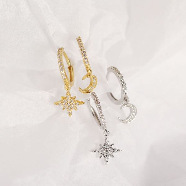 shanice new delicate small star earring 100% 925 sterling silver shining cz zircon stars moon pendant stud earrings for11, Golden;silver
shanice new delicate small star earring 100% 925 sterling silver shining cz zircon stars moon pendant stud earrings for11, Golden;silver