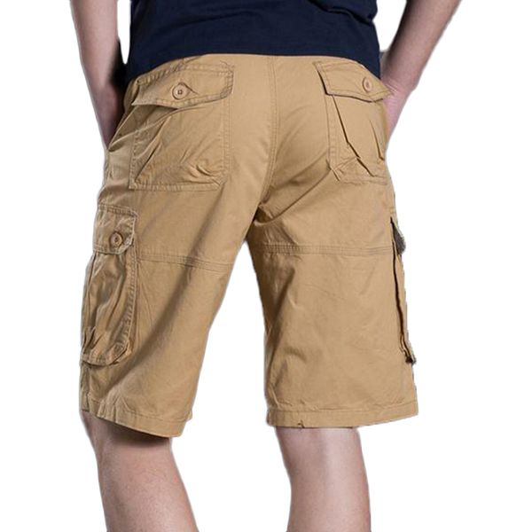 new summer brand men casual solid color loose cargo shorts male slim fit larger size multi-pocket short pants overalls, White;black
new summer brand men casual solid color loose cargo shorts male slim fit larger size multi-pocket short pants overalls, White;black