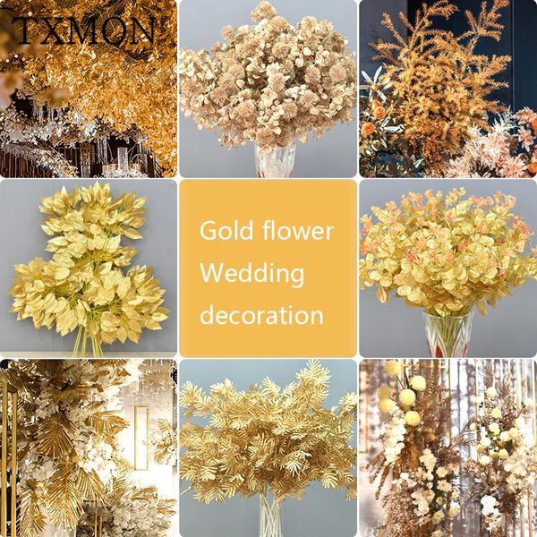 high-grade gold series wedding artificial plastic fake flowers leaf wedding hall home garden decoration flower wall accessories
high-grade gold series wedding artificial plastic fake flowers leaf wedding hall home garden decoration flower wall accessories