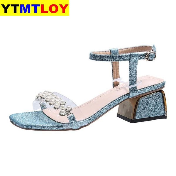 pearl women sandals luxurious bling square heels buckle pumps peep toe women summer shoes 2020 size 35-39, Black
pearl women sandals luxurious bling square heels buckle pumps peep toe women summer shoes 2020 size 35-39, Black