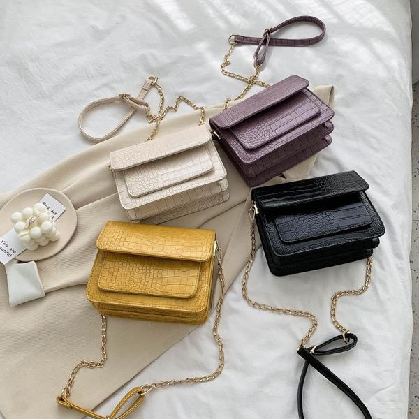 small crocodile pattern pu leather flap bags for women 2020 simple shoulder crossbody handbags chain cross body bag
small crocodile pattern pu leather flap bags for women 2020 simple shoulder crossbody handbags chain cross body bag