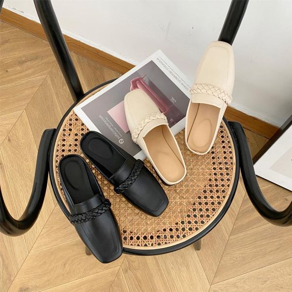 cover toe shoes ladies' slippers luxury slides med designer flat fashion basic pu rome fabric floral rubber med flat shoes, Black
cover toe shoes ladies' slippers luxury slides med designer flat fashion basic pu rome fabric floral rubber med flat shoes, Black
