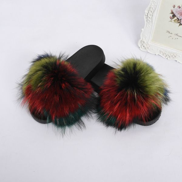 jancoco luxury raccoon indoor wide soft and comfy fluffy furry warm sandals slippers wholesale factory fur slides, Black
jancoco luxury raccoon indoor wide soft and comfy fluffy furry warm sandals slippers wholesale factory fur slides, Black