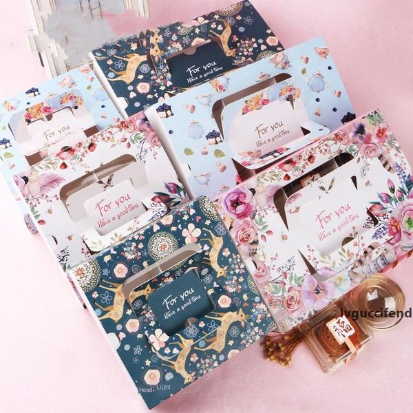 10pcs new baking packaging box wedding cake paper box with handle party mooncake egg yolk gift
10pcs new baking packaging box wedding cake paper box with handle party mooncake egg yolk gift