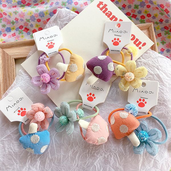 2 pcs cute head rope color embroidery mushrooms hair rope pretty flowers hair ties for girl fashion children's accessories, Slivery;white
2 pcs cute head rope color embroidery mushrooms hair rope pretty flowers hair ties for girl fashion children's accessories, Slivery;white