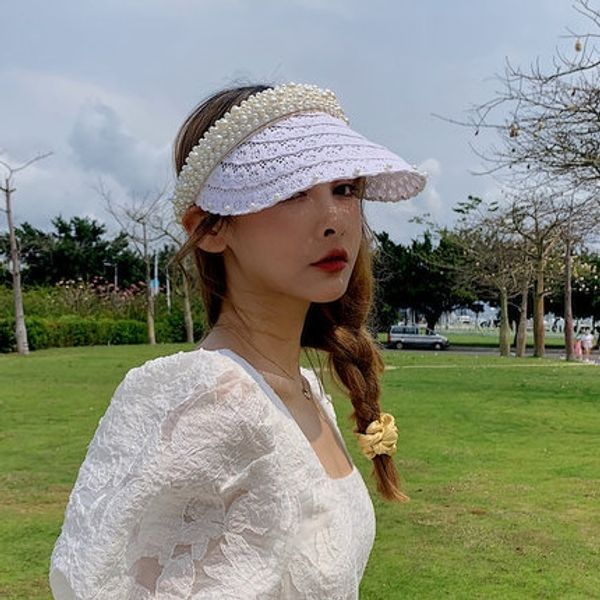 net red ins handmade straw sunscreen pearl sunshade straw summer sunscreen hat beach holiday hair clip hat tide, Blue;gray
net red ins handmade straw sunscreen pearl sunshade straw summer sunscreen hat beach holiday hair clip hat tide, Blue;gray